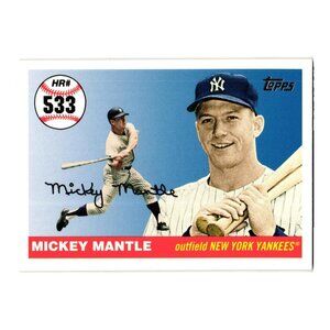 2008 Topps #MHR533 Mickey Mantle New York Yankees